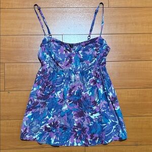 Floral Spaghetti Strap Top